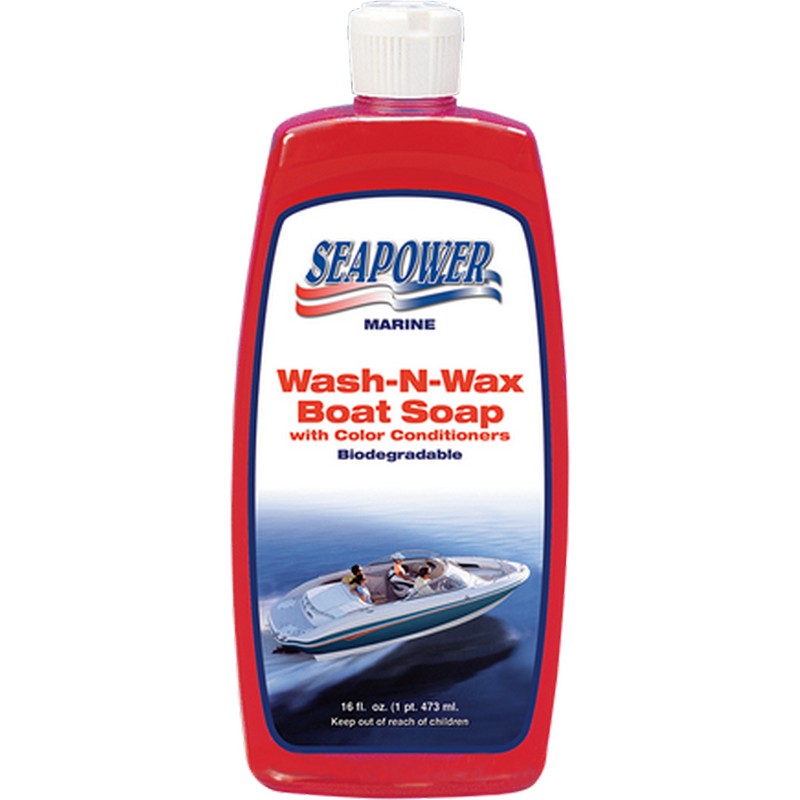 Σαμπουάν Σκαφών με Κερί  Sea Power Wash n Wax Soap Made in Usa-473ml